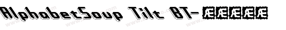 AlphabetSoup Tilt BT字体转换